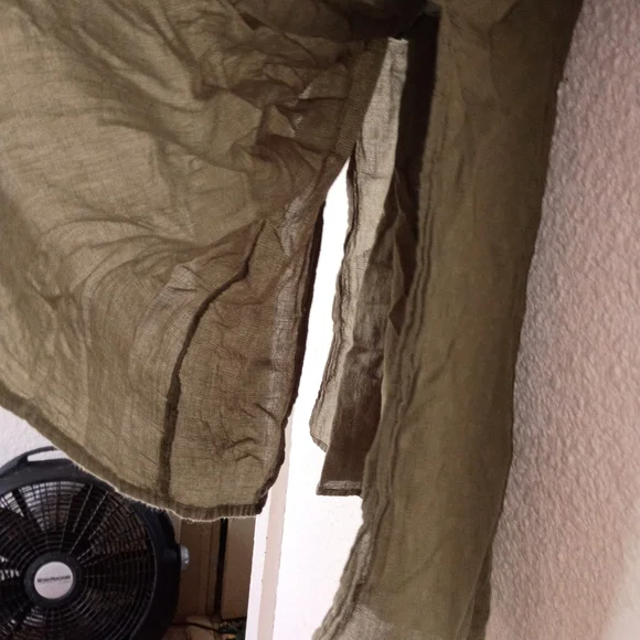 Staring At The Stars Olive Green Women's Skirt Boho Hippie Retro Flowing S Ties - Picture 7 of 7